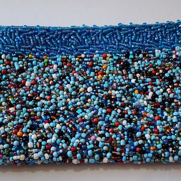 Gorgeous Boho Beaded Heavy Wristlet - Picture 2 of 6